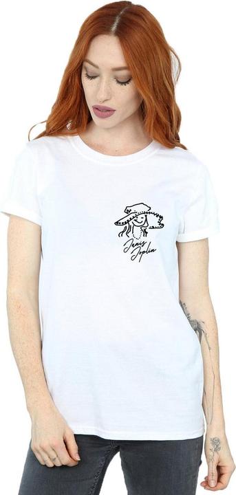 Immagine prodotto Janis Joplin Outline Sketched Maglietta Ampia Donna (L)