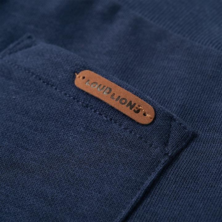 Image du produit VidaXL Pantalon de survêtement enfant Bleu marine Melange 128,Matériau : 92 (128)