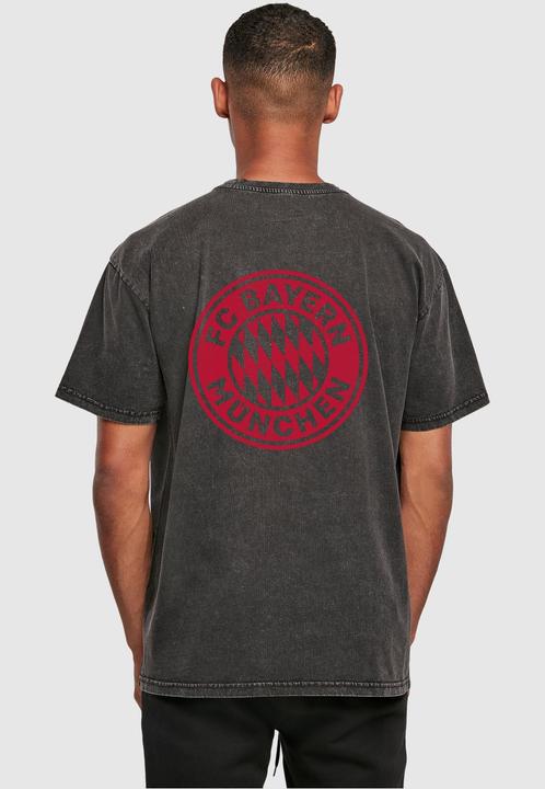 Actual product image FC Bayern München Mia San Mia Red Acid Washed Heavy Oversize Tee - 111611 (L)