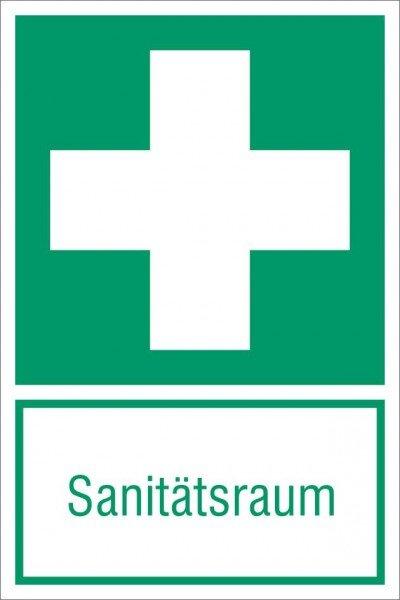Produktbild Everglow Rettungszeichen Aufkleber Sanitätsraum ASR A1.3 ISO 7010-E003