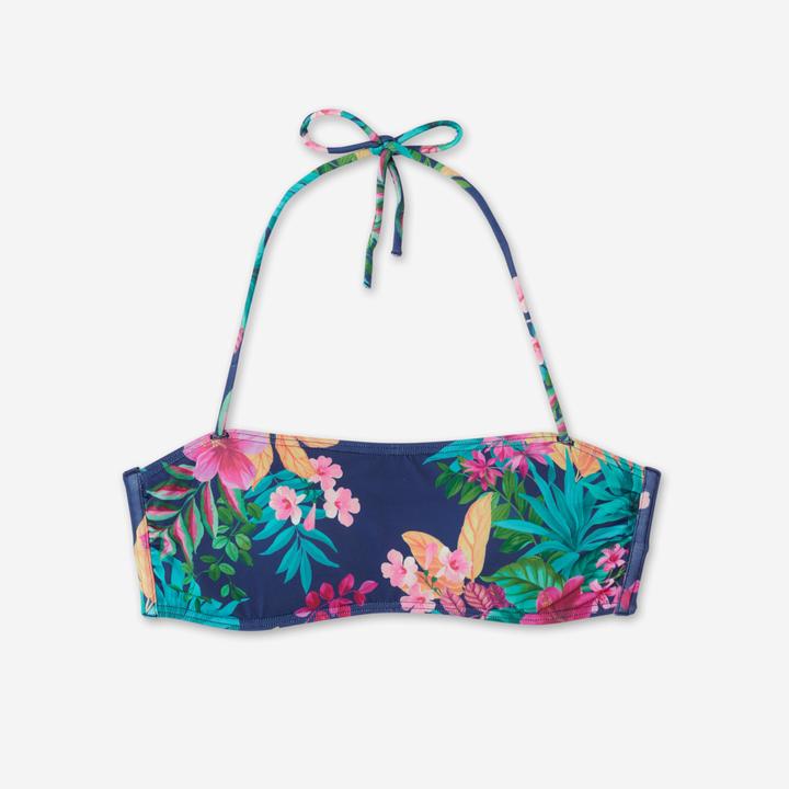 Image du produit Olaian Haut de maillot de bain bandeau surf Femme - Laura borabora bleu (70 A)