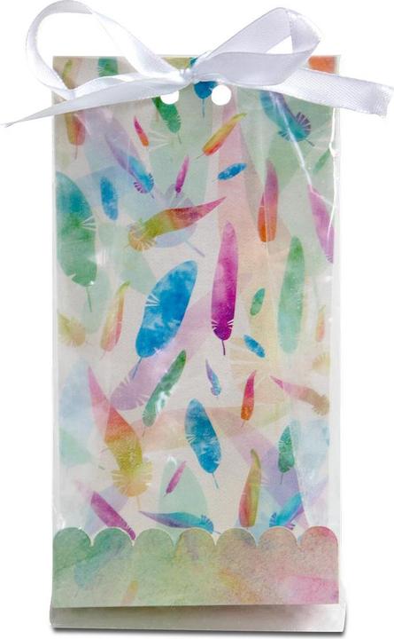 Image du produit Städter Set de pochettes cadeaux "Rainbow Feathers", 24 pièces (Pochette cadeau, 6 x)