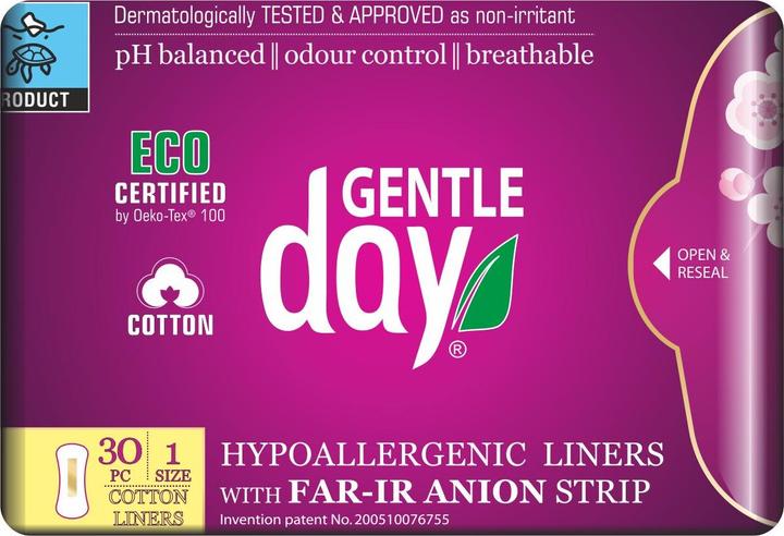 Produktbild Gentle Day Hygienische Einsätze mit Anionengürtel 30 Stcs - sanfter Tag (30 x, Slipeinlagen)