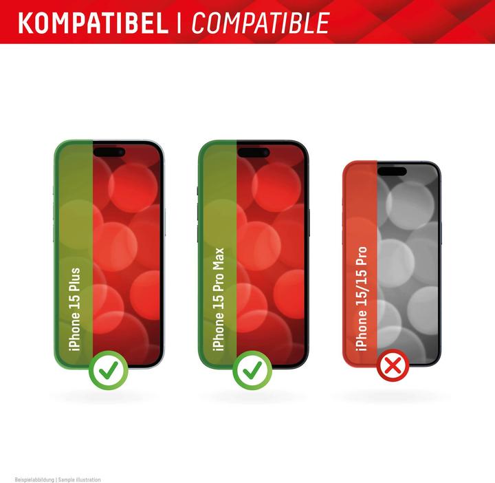 Actual product image Displex Smart Glass (1 Piece, Apple iPhone 15 Pro Max, Apple iPhone 15 Plus)