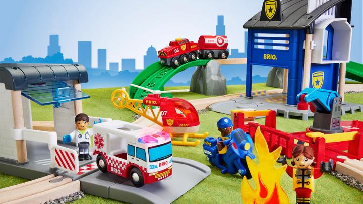 Produktbild Brio Polizei und Feuerwehr Set Deluxe