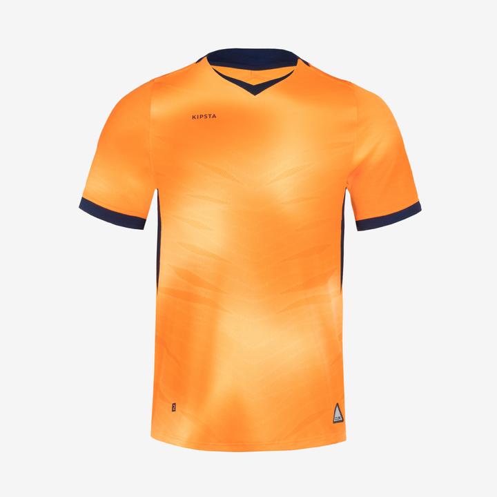 Produktbild Kipsta Damen/Herren Fussball Trikot kurzarm - CLR orange/marineblau (XXL)