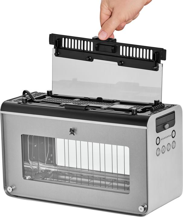 Produktbild WMF Lono Glas-Toaster mit Brötchenaufsatz
