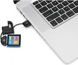 Produktbild Scosche flipSYNC II Schlüsselanhänger Lade/Sync Kabel für iPad/ iPhone/ iPod Schwarz (0.10 m, USB 2.0)