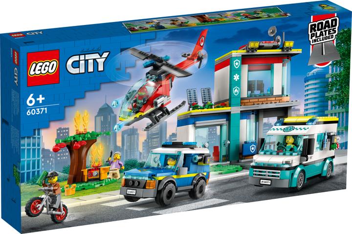 Immagine prodotto LEGO 60371 Sede del veicolo di soccorso (60371, LEGO City)