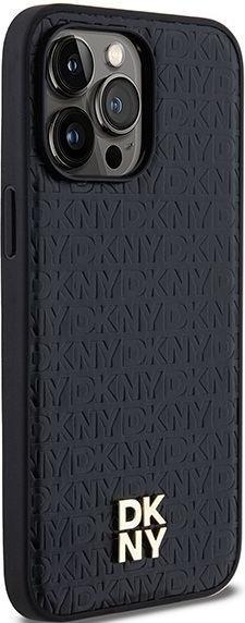 Produktbild DKNY DKHMP13XPSHRPSK iPhone 13 Pro Max 6.7" czarny/black hardcase Leather Pattern Metal Logo MagSafe (Apple iPhone 13 Pro Max)
