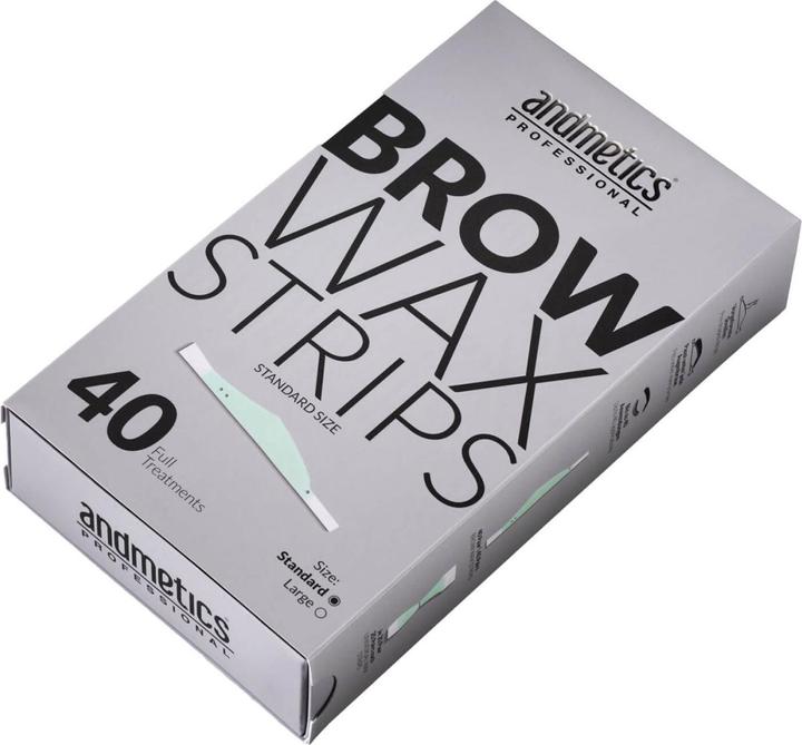 Andmetics - Brow Wax Strips Standard (40 ml, 40 x)
