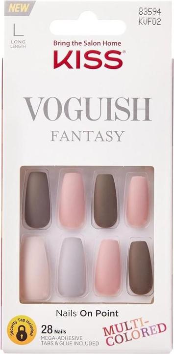 KISS Adhesive nails Voguish Fantasy Nails Chilllout 28 pcs (Kunstnägel)