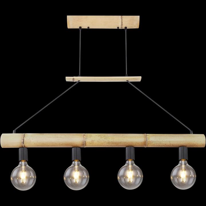Image du produit Globo Lampe à suspendre Loreto noir 4xE27 (E27)