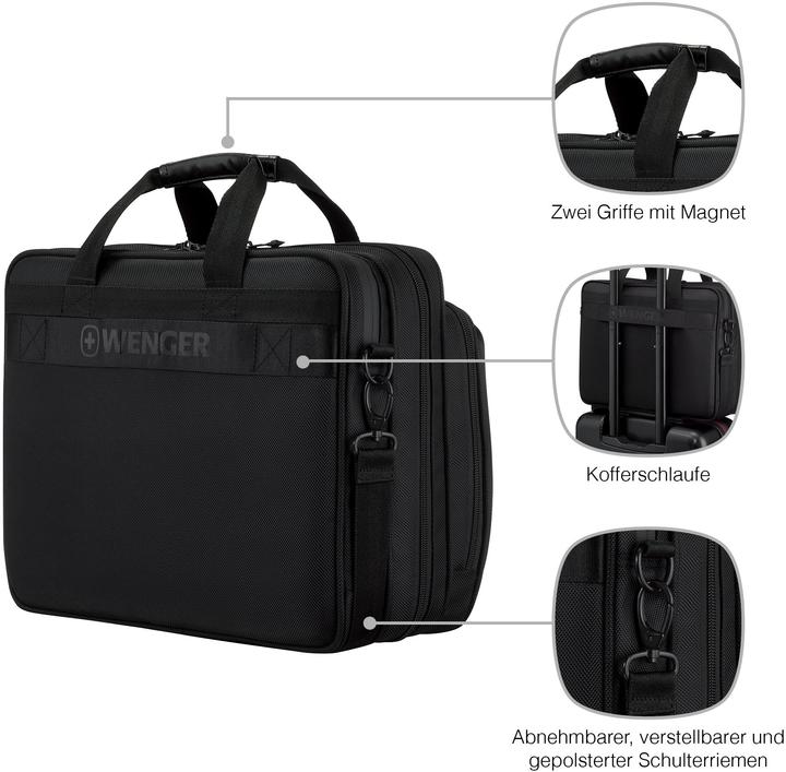 Actual product image Wenger Legacy Black Series 16" Laptop-Tasche - schwarz (16")