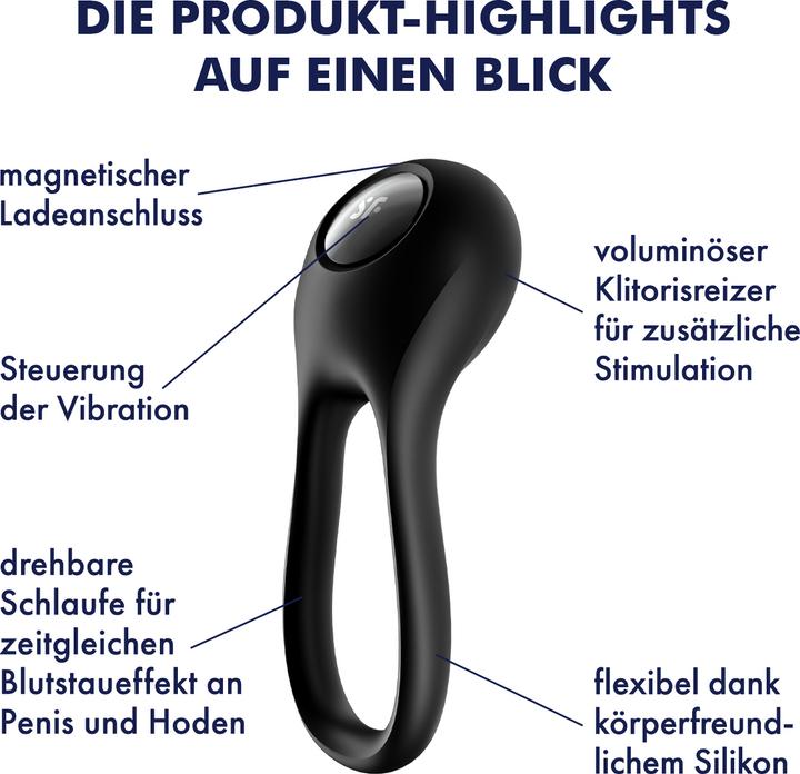 Image du produit Satisfyer Majestic Duo - Vibromasseur Ring (4.75 cm)