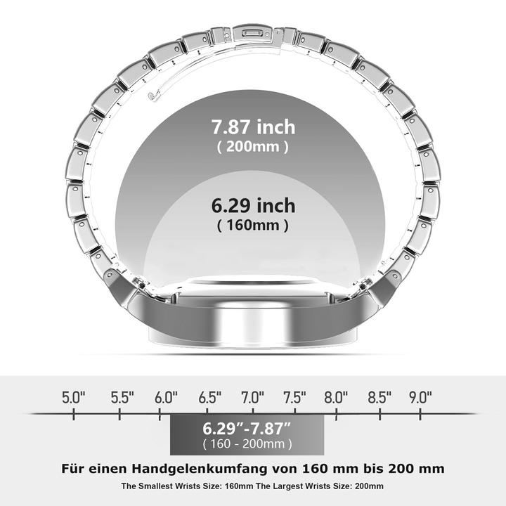Nutritional values and ingredients Pedea Titanium watch strap (20 mm, Titanium)