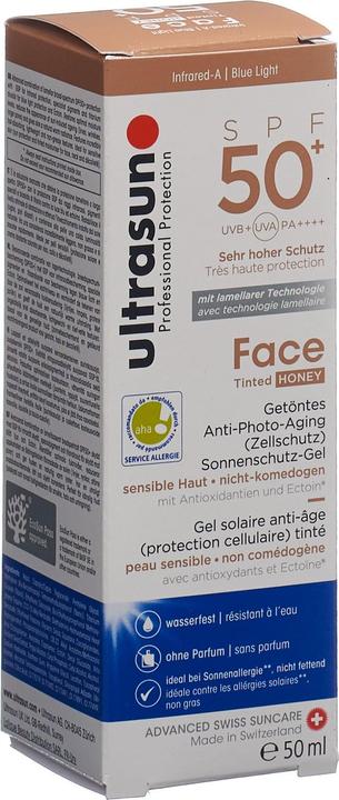 Actual product image Ultrasun Face Tinted (Suntan lotion, SPF 50+, 50 ml, 91 g)