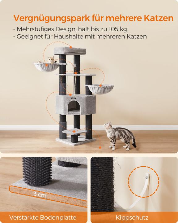 Actual product image Feandrea Liam (160 cm, Dove grey, Black)