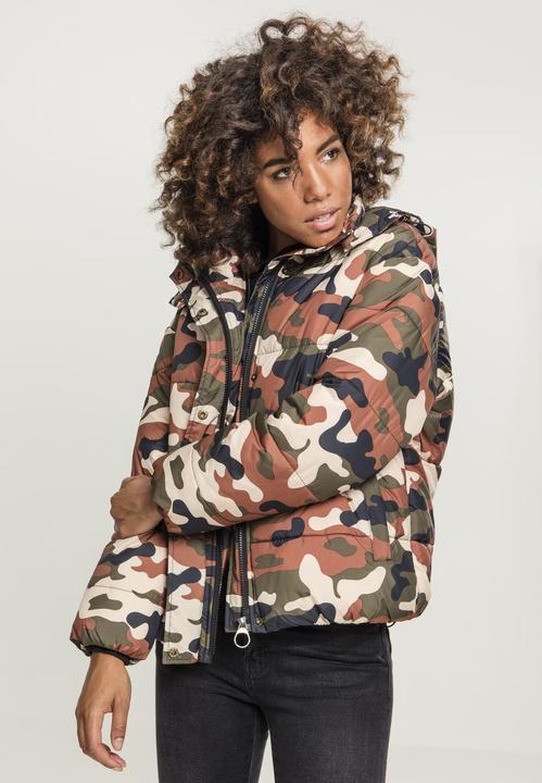 Actual product image Urban Classics Ladies Boyfriend Camo Puffer Jacket (4XL)