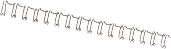 Produktbild GBC Binderücken Draht 12.5mm, 34 Ringe, silber, 100 Stk.