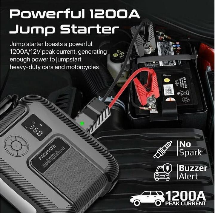 Produktbild ProMate PatrolPack Hochleistungs-Auto-Starthilfe (1200 A, 16000 mAh)