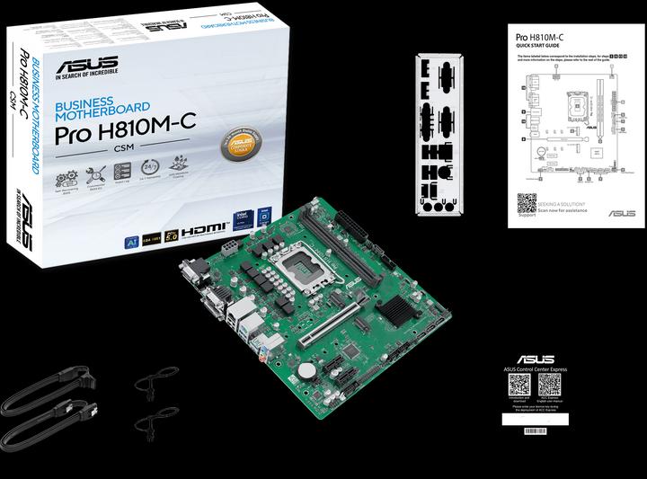 Actual product image ASUS PRO H810M-C-CSM (LGA 1851, Intel H810, mATX)