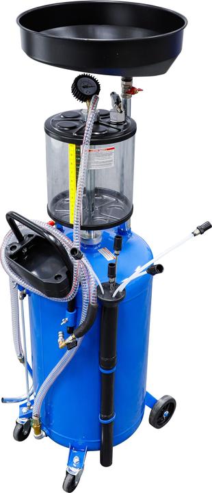 BGS Vidangeur pneumatique d'huile avec récupérateur d'huile usée | 80 l