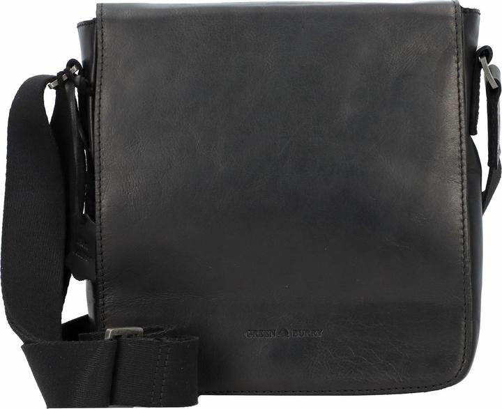 Produktbild Greenburry Pure Black Umhängetasche Leder 22 cm