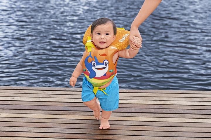 Image du produit Bestway Gilet de sauvetage Puddle Jumper® Petite baleine avec housse textile, 0-2 ans (Jusqu'à 15Kg)