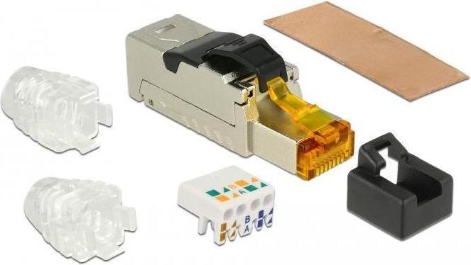Produktbild Delock Feldkonfektionierbarer RJ45 Stecker (S/FTP, CAT6a, 0.06 m)