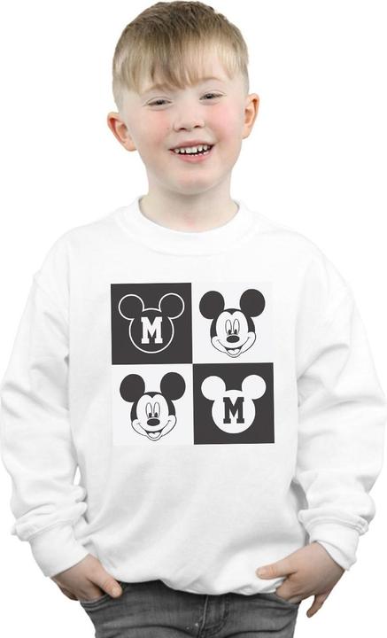 Produktbild Disney Mickey Mouse Smiling Squares Sweatshirt Jungen (128)