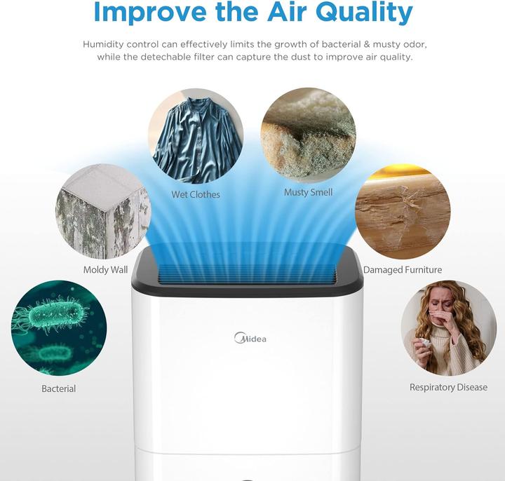 Produktbild Midea DF-20DEN7-WF (40 m², 20 l/24h)