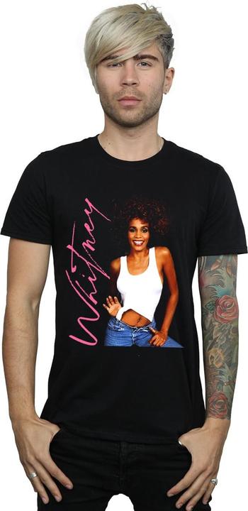 Actual product image Whitney Houston Mens Whitney Smile T-Shirt (M)