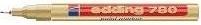 Immagine prodotto Edding 780 Marcatore a vernice lucida (Oro, 0.80 mm, 1 x)