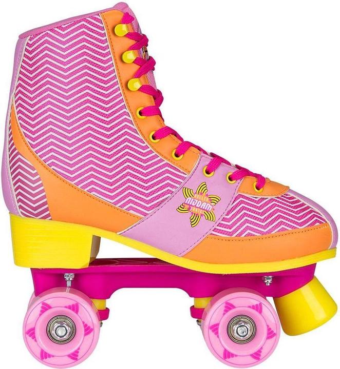Produktbild Nijdam Rolschaatsen - Chevron - Fuchsia/Oranje/Geel - 37/38 (37)