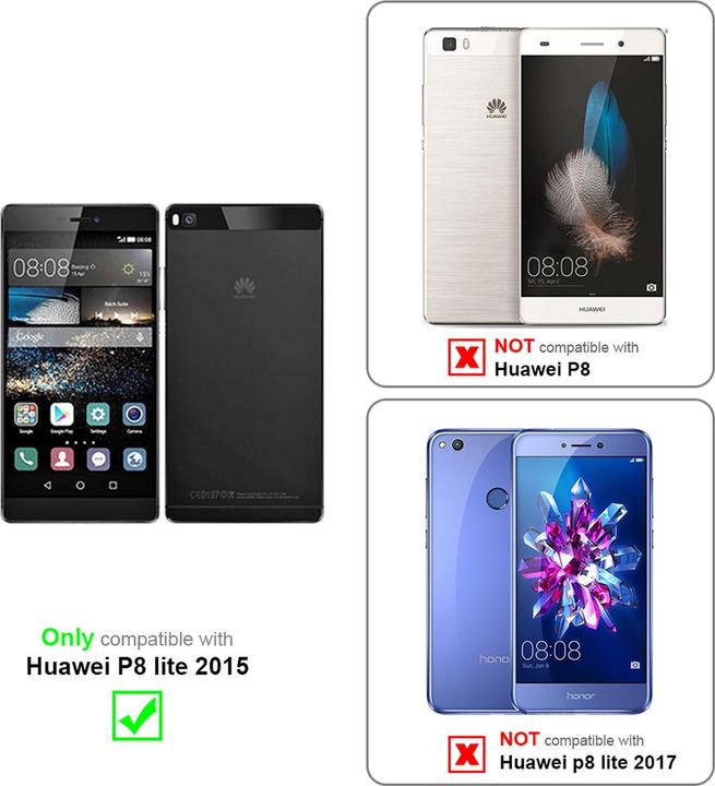 Produktbild Cadorabo Flip wie Invisible Cover (Huawei P8 Lite)