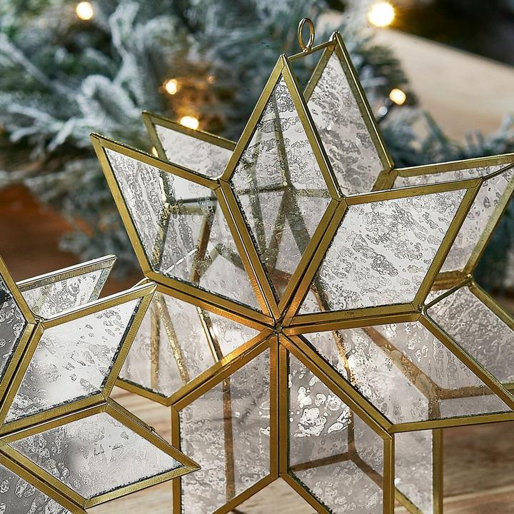 Immagine prodotto Loberon Set di 2 portacandele Zaydan oro/argento (23 x 22 x 6 cm)