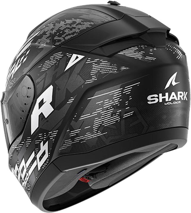 Actual product image Shark Casque Intégral Ridill 2 Molokai / Noir / Gris / Mat XS (XS)