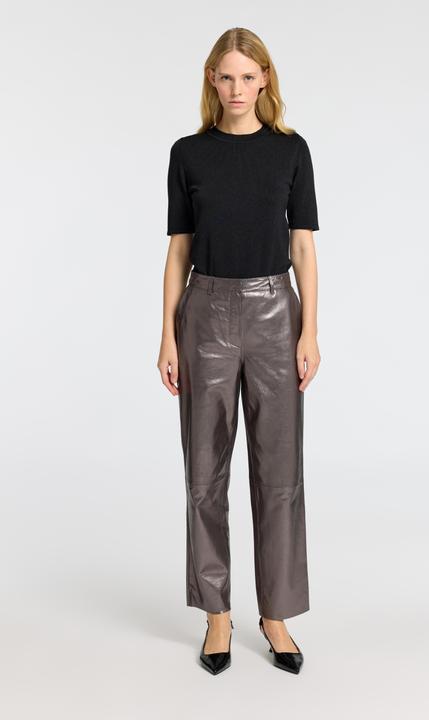 Actual product image Selected Femme Slfcora Mw Leather Pant (42)