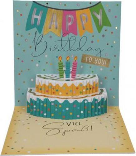 Actual product image Depesche Birthday Card Pop Up Motif 019 (1 pcs.)