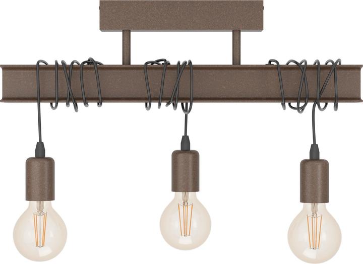 Produktbild EGLO Deckenleuchte TOWNSHEND 3x E27 Antik-braun (E27)