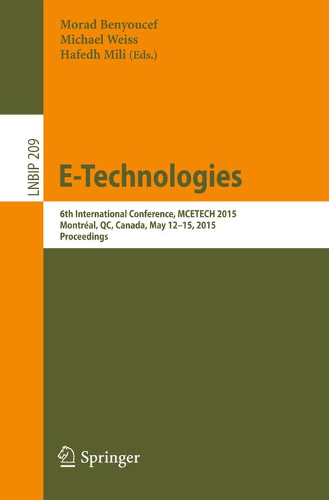 Actual product image E-Technologies (Morad Benyoucef, Hafedh Mili, Michael Weiss, 2015)