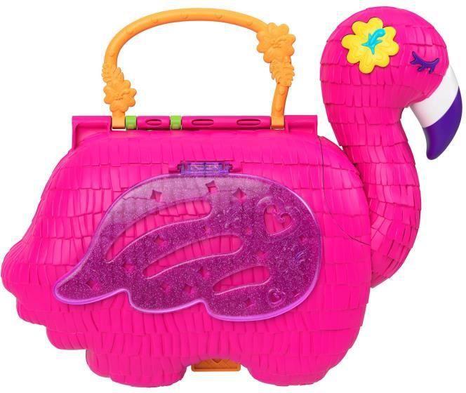 Actual product image Polly Pocket Flamingo party playset, incl. 2 figures & accessories
