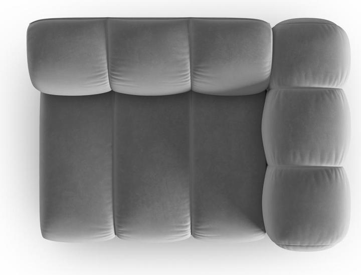 Actual product image Micadoni Velvet Modul Right, "Lupine", 1 Seat, 115x95x70Made in Europe (2 person sofa, 3-seater, 4-seater)