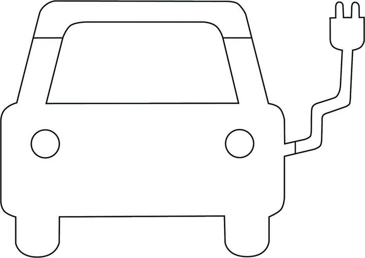 Actual product image Moravia PROLine Thermo Floor Marking Symbol "Electric Car" 1000x700 mm