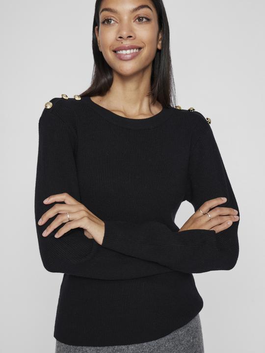 Actual product image Vila Round neck top with long sleeves (XS)