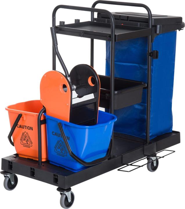 Black + blue + orange