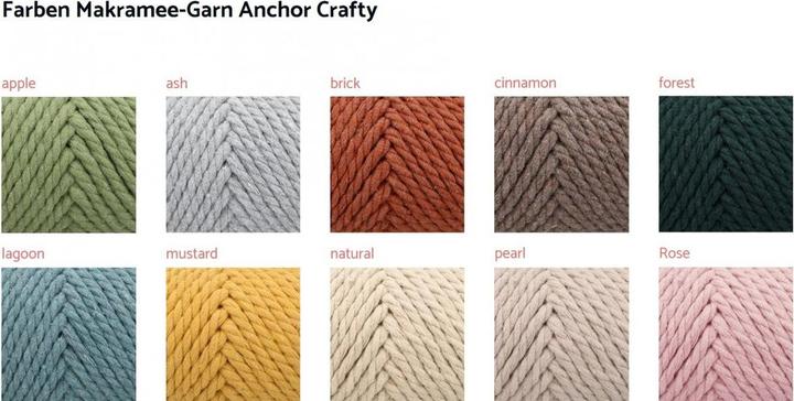 Image du produit Anchor Crafty fine (fil de macramé, torsadé) env. 3mm (6500 m)