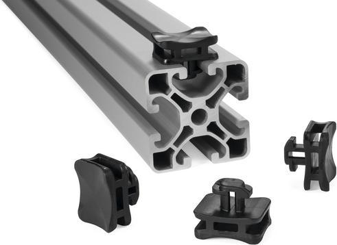 Produktbild HellermannTyton ACFM5W8PT4,5 Kabelbindersockel Profilschiene 151-03245 schlagzäh Schwarz 25 St. (Befestigungsschlaufen, 17.50 mm, 25 Stk.)