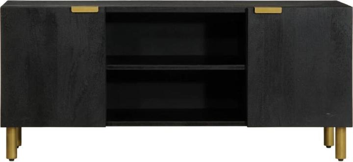 Actual product image VidaXL TV cabinet Lowboard TV cabinet TV table black wood-based material (105 x 33 x 46 cm)